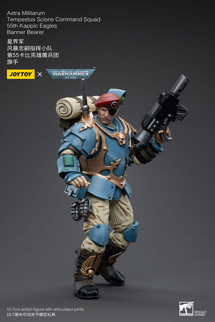 Astra Militarum Tempestus Scions Command Squad 55th Kappic Eagles Banner Bearer - view 7