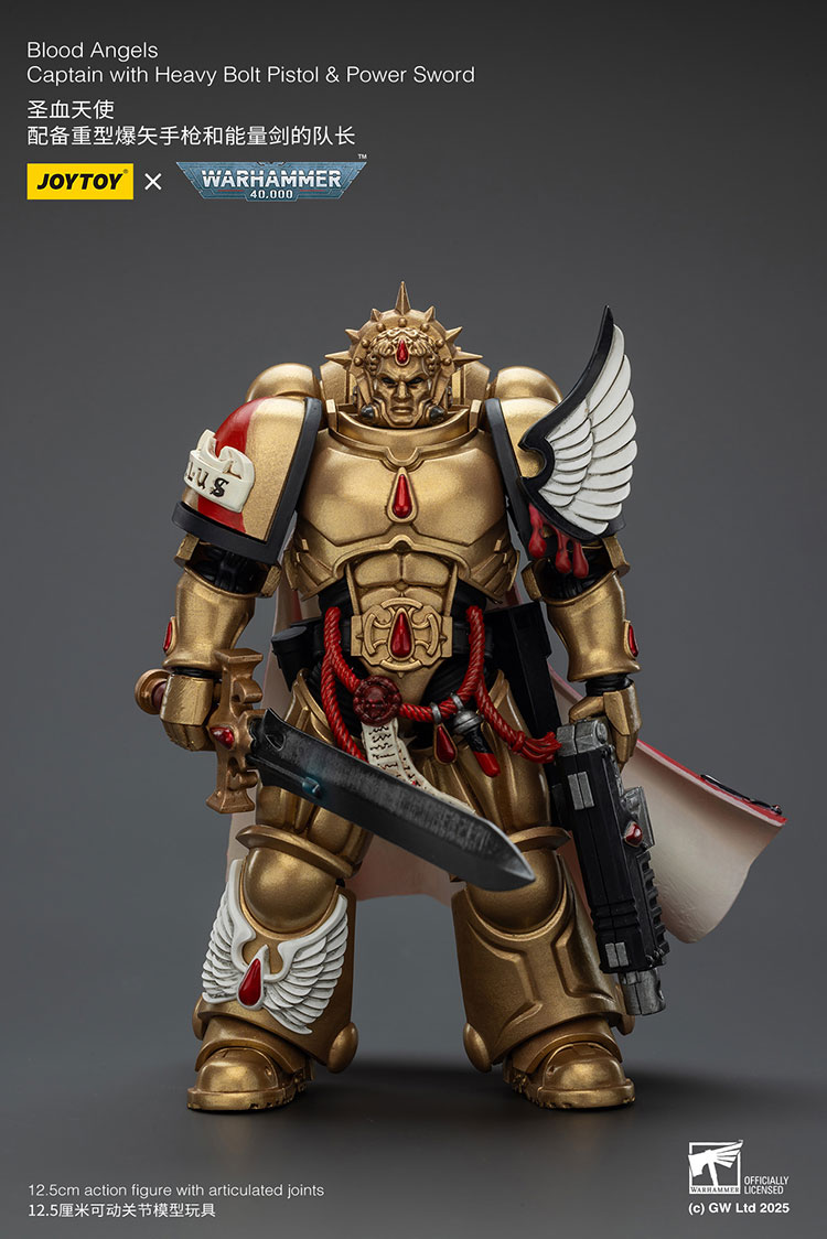 Blood Angels Captain with Heavy Bolt Pistol & Power Sword - main product image