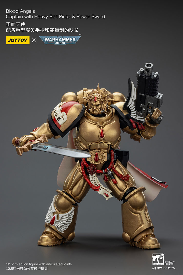 Blood Angels Captain with Heavy Bolt Pistol & Power Sword - view 6