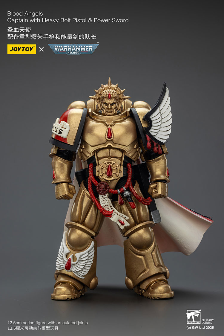 Blood Angels Captain with Heavy Bolt Pistol & Power Sword - view 7