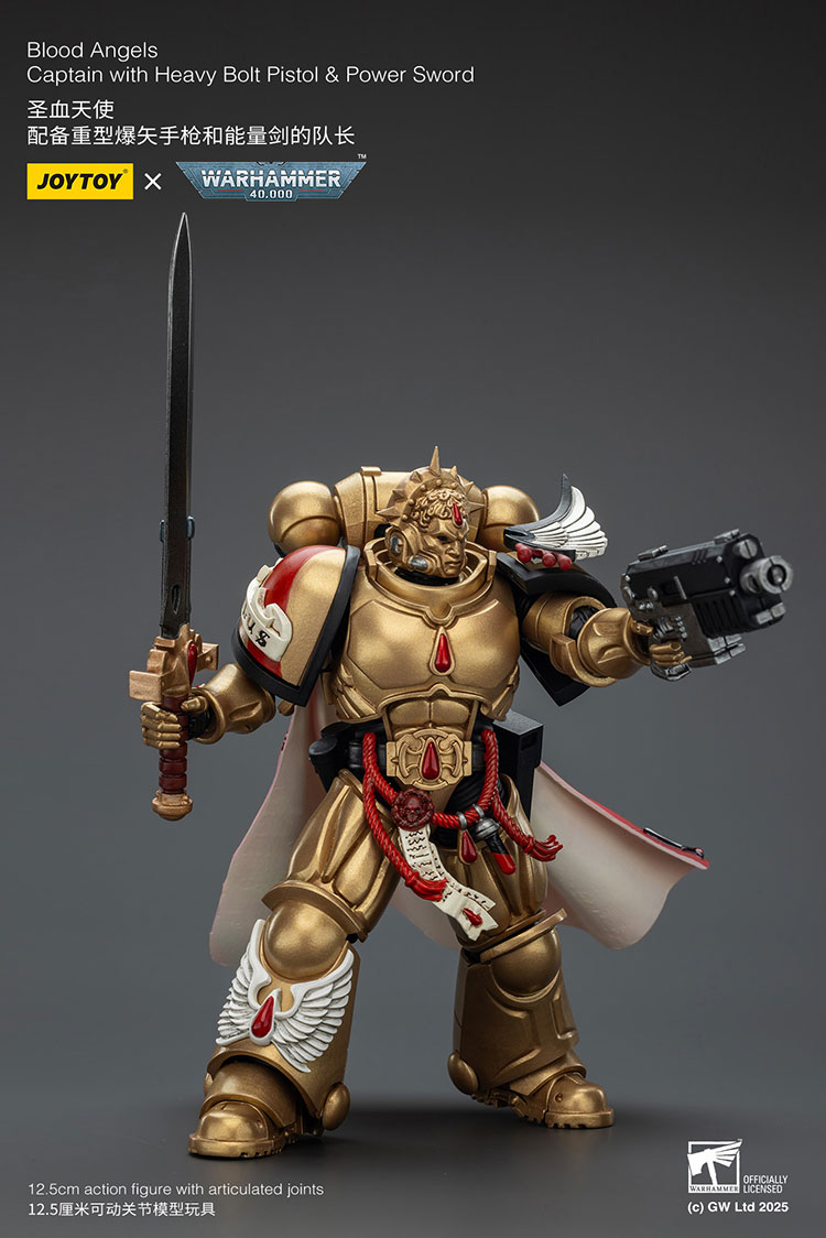Blood Angels Captain with Heavy Bolt Pistol & Power Sword - view 8