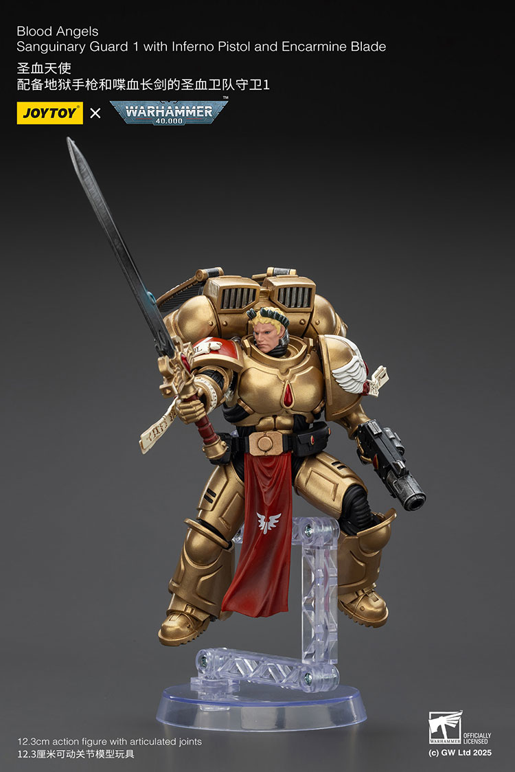 Blood Angels Sanguinary Guard 1 with Inferno Pistol and Encarmine Blade - view 6