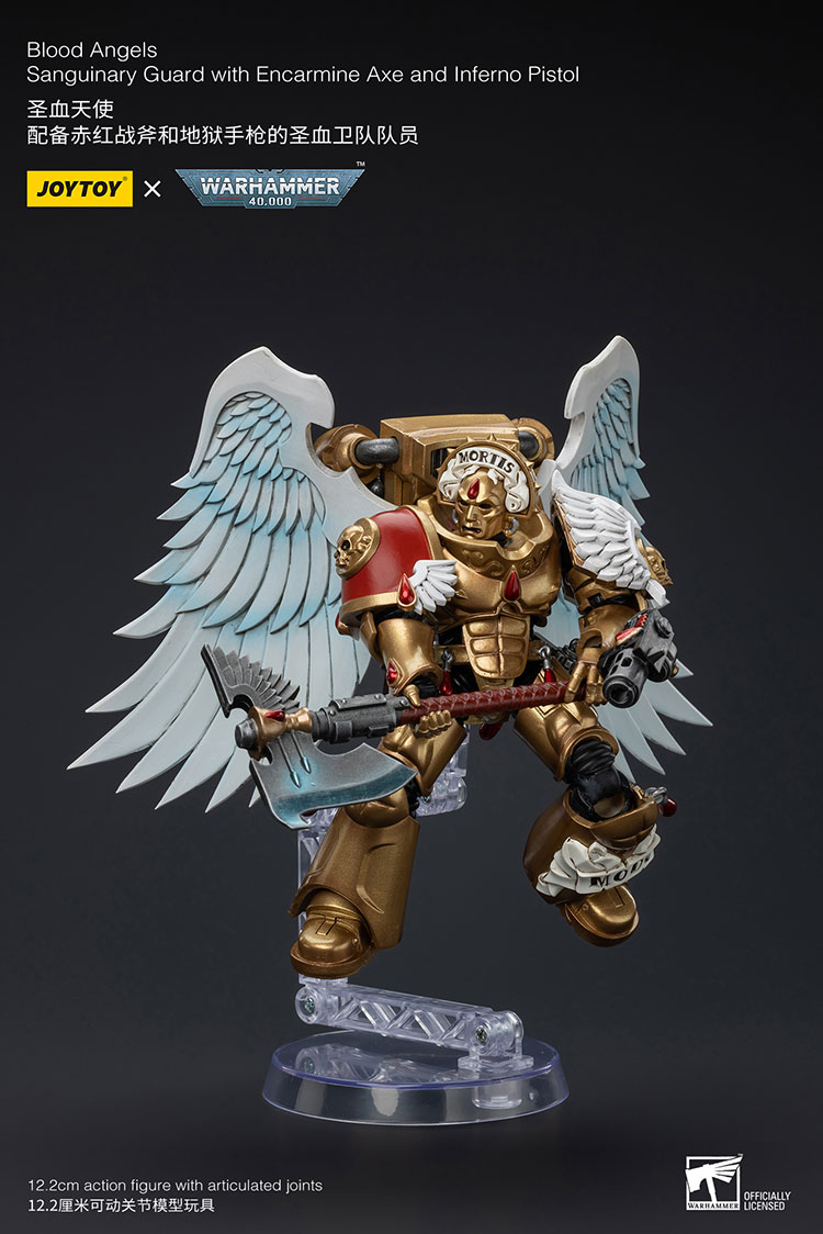 Blood Angels Sanguinary Guard with Encarmine Axe and Inferno Pistol - view 5