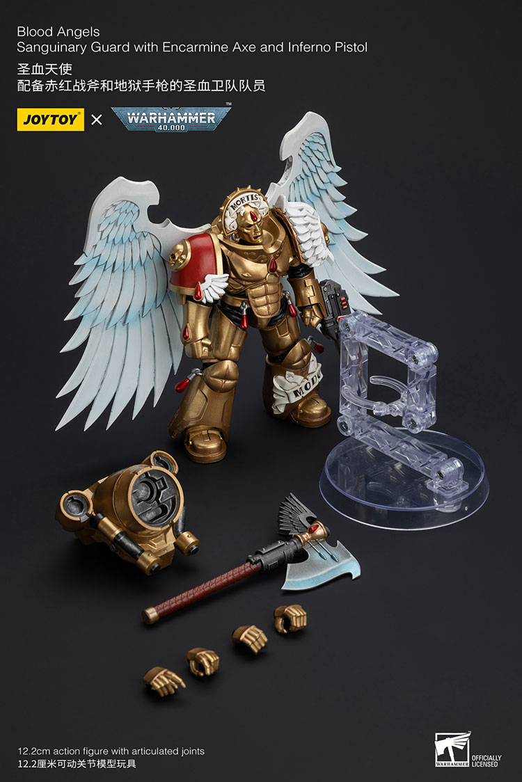 Blood Angels Sanguinary Guard with Encarmine Axe and Inferno Pistol - view 6