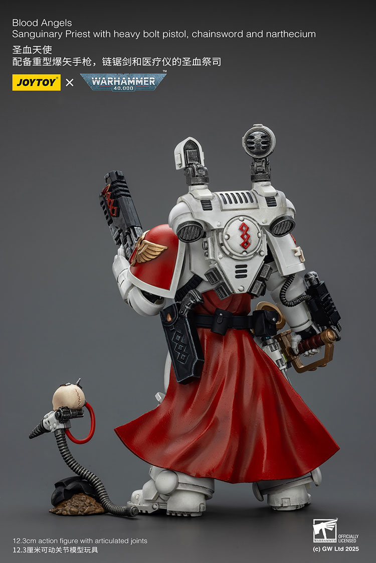Blood Angels Sanguinary Priest with Heavy bolt pistol, chainsword and narthecium - view 3