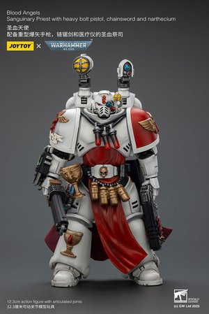 Blood Angels Sanguinary Priest with Heavy bolt pistol, chainsword and narthecium - Premium action figure - $69.99