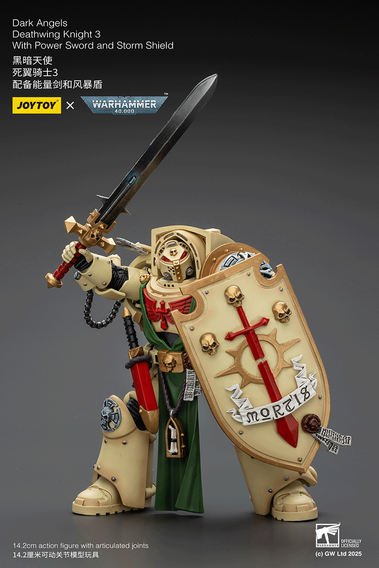 Dark Angels Deathwing Knight 3 With Power Sword and Storm Shield - view 7