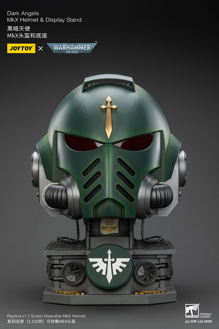 Dark Angels MkX Helmet & Display Stand - main product image