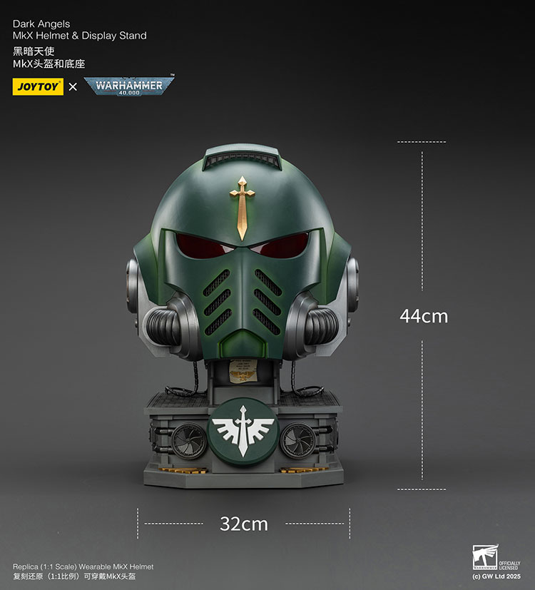 Dark Angels MkX Helmet & Display Stand - view 22
