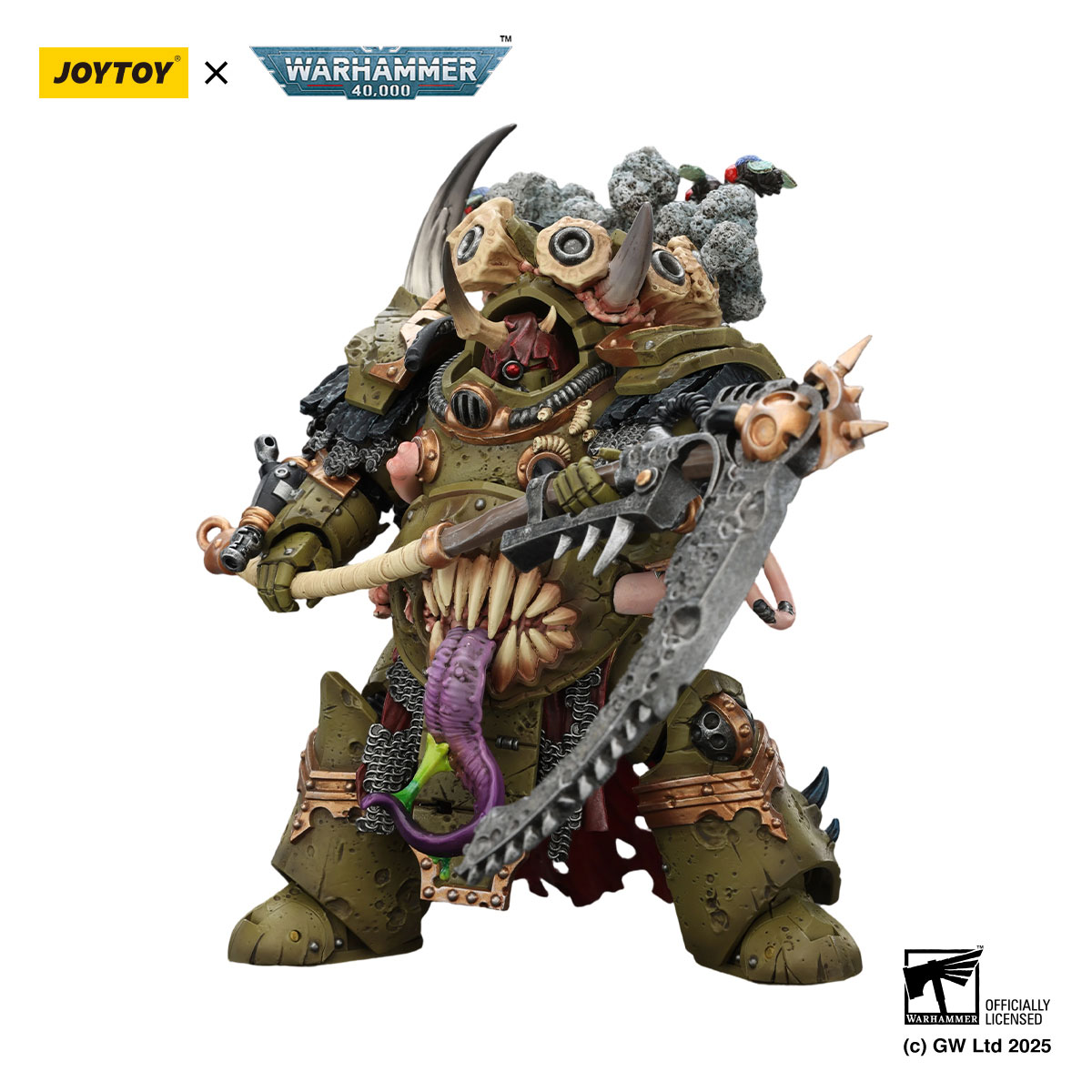 Death Guard Deathshroud Terminator Champion with Manreaper and Plaguespurter Gauntlets - view 14