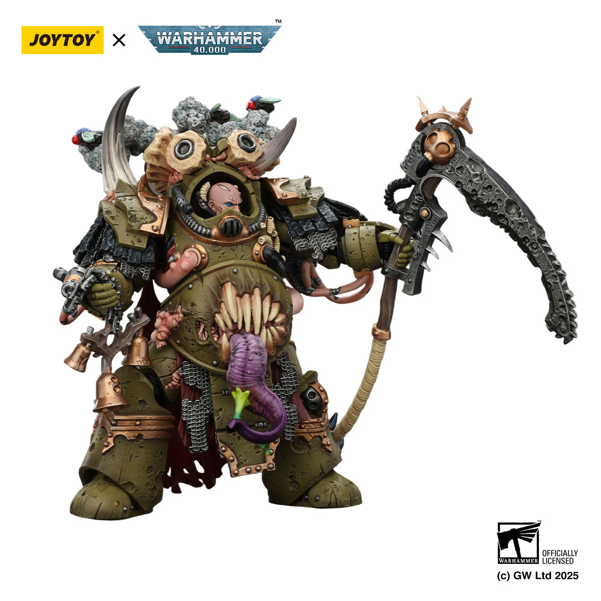 Death Guard Deathshroud Terminator Champion with Manreaper and Plaguespurter Gauntlets - view 17