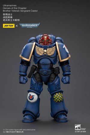 Ultramarines Heroes of the Chapter Brother Veteran Sergeant Castor - Premium action figure - $32.99
