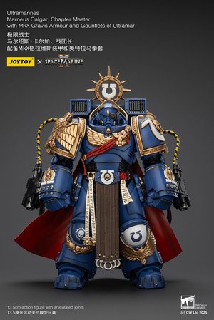 Ultramarines Marneus Calgar, Chapter Master with MKX Gravis Armour and Gauntlets of Ultramar