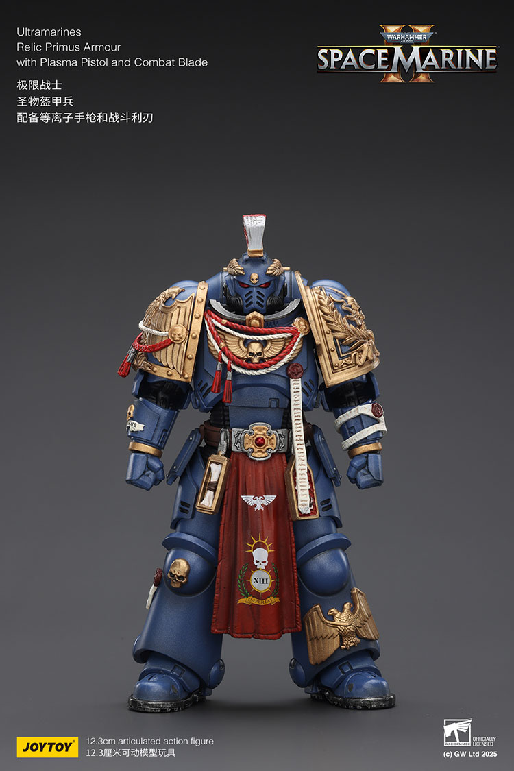 Ultramarines Relic Primus Armour with Plasma Pistol and Combat Blade - main product image