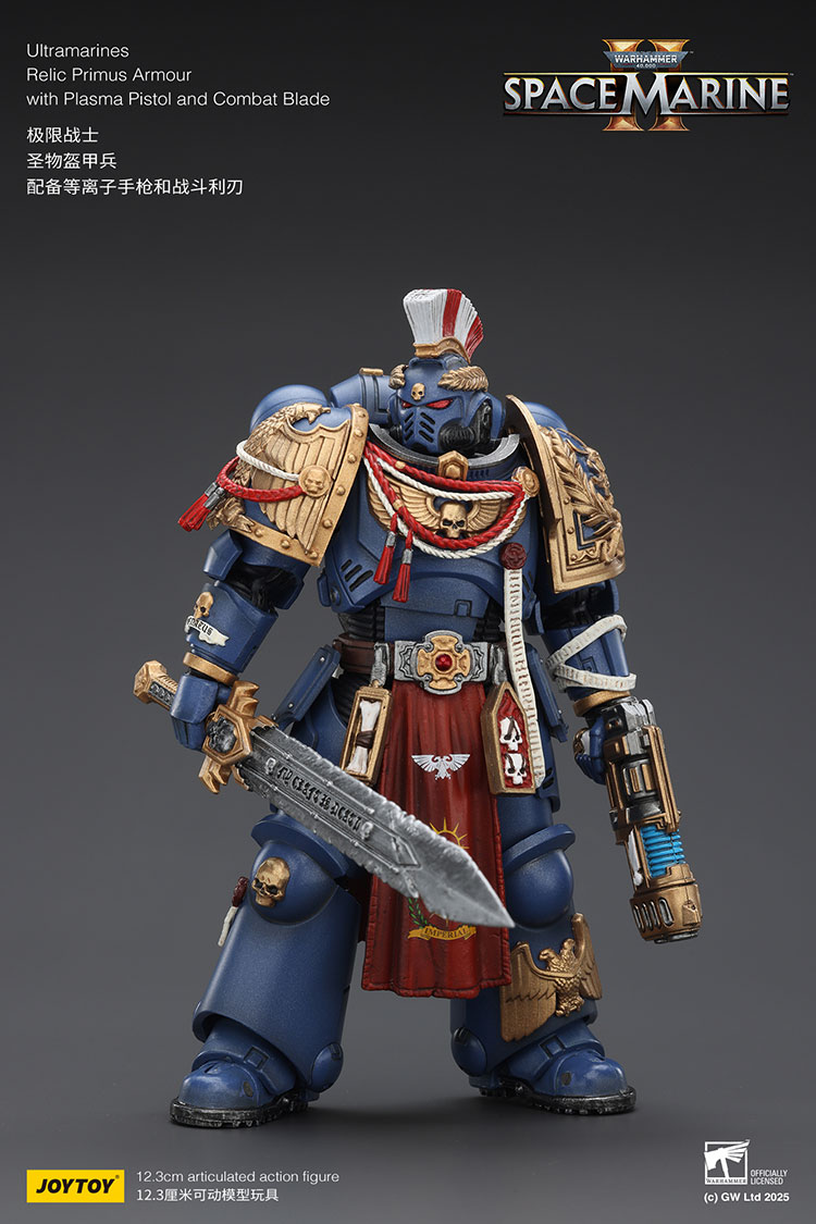 Ultramarines Relic Primus Armour with Plasma Pistol and Combat Blade - view 10