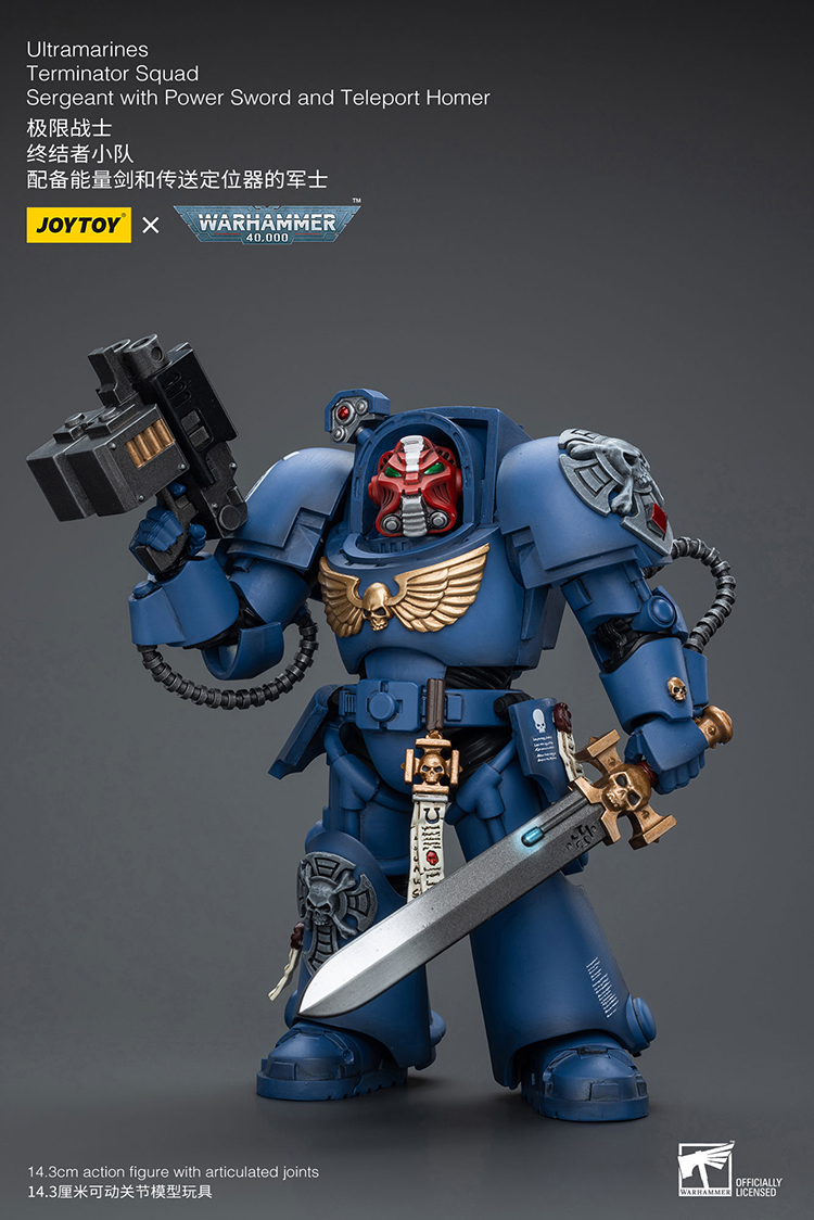 Ultramarines Terminator Squad Sergeant with Power Sword and Teleport Homer - main product image