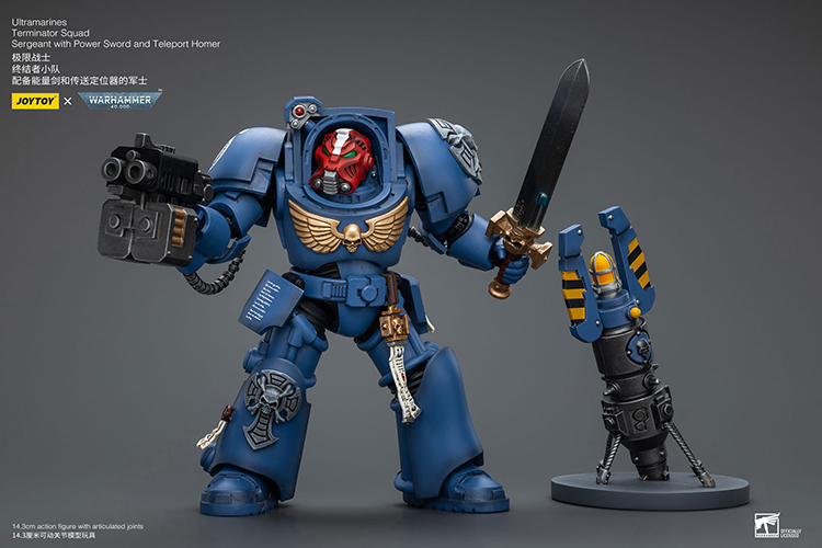 Ultramarines Terminator Squad Sergeant with Power Sword and Teleport Homer - view 4