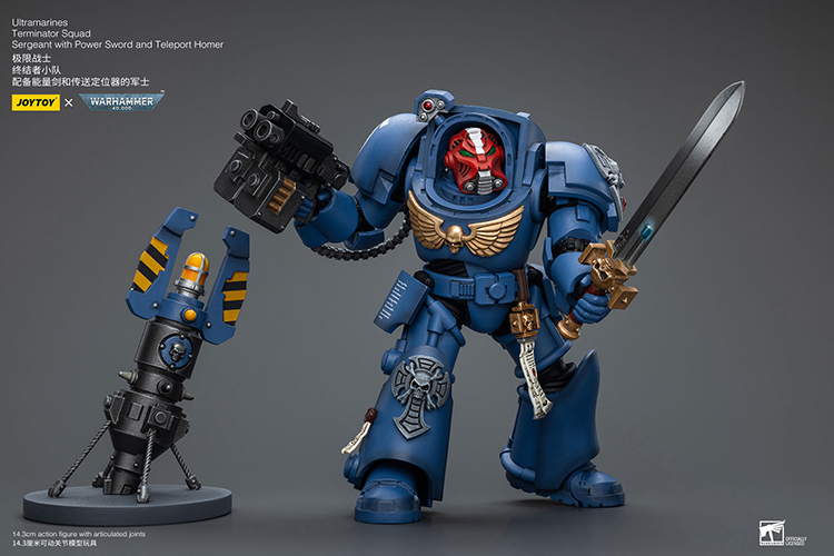 Ultramarines Terminator Squad Sergeant with Power Sword and Teleport Homer - view 5