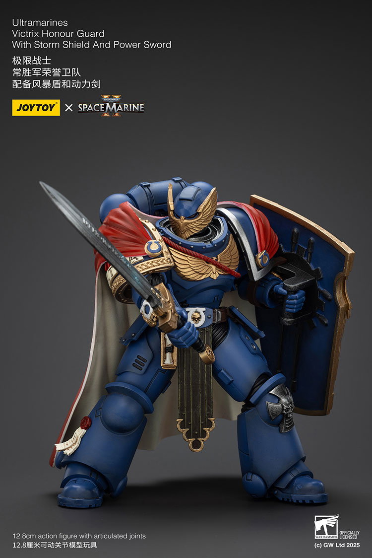 Ultramarines Victrix Honour Guard with Storm Shield And Power Sword - view 7