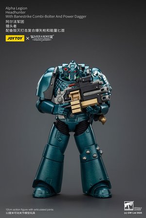 Alpha Legion Headhunter With Banestrike Combi-Bolter And Power Dagger - Premium action figure - $42.99
