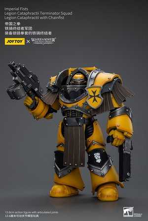 Imperial Fists Legion Cataphractii Terminator Squad Legion Cataphractii with Chainfist - Premium action figure - $57.99