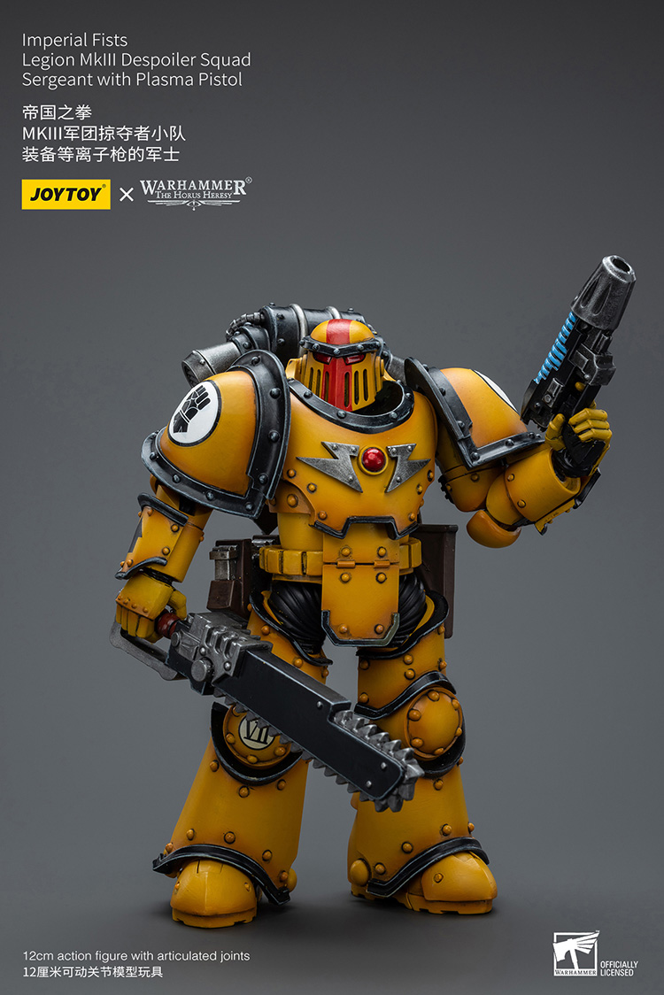 Imperial Fists Legion MkIII Despoiler Squad Sergeant with Plasma Pistol - view 3