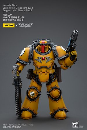 Imperial Fists Legion MkIII Despoiler Squad Sergeant with Plasma Pistol - Premium action figure - $43.99