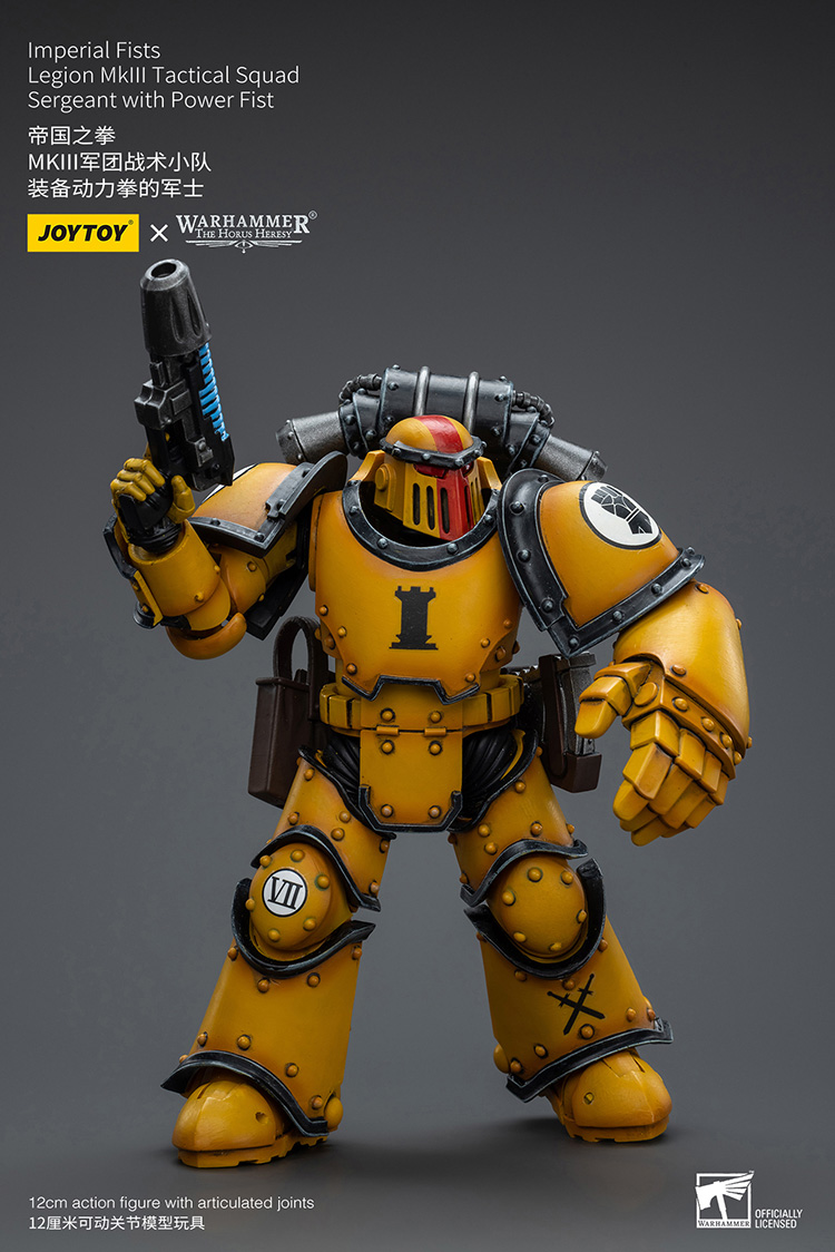 Imperial Fists Legion MkIII Tactical Squad Sergeant with Power Fist - view 3