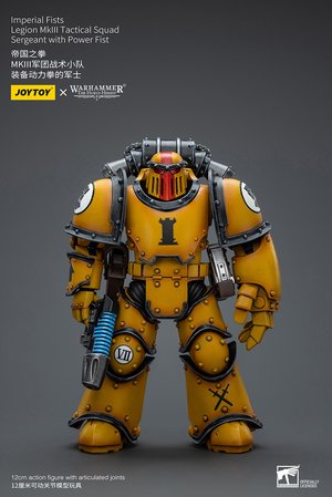 Imperial Fists Legion MkIII Tactical Squad Sergeant with Power Fist - Premium action figure - $43.99