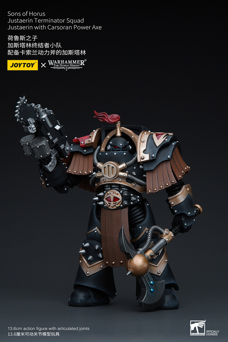 Sons of Horus Justaerin Terminator Squad Justaerin with Carsoran Power Axe - main product image