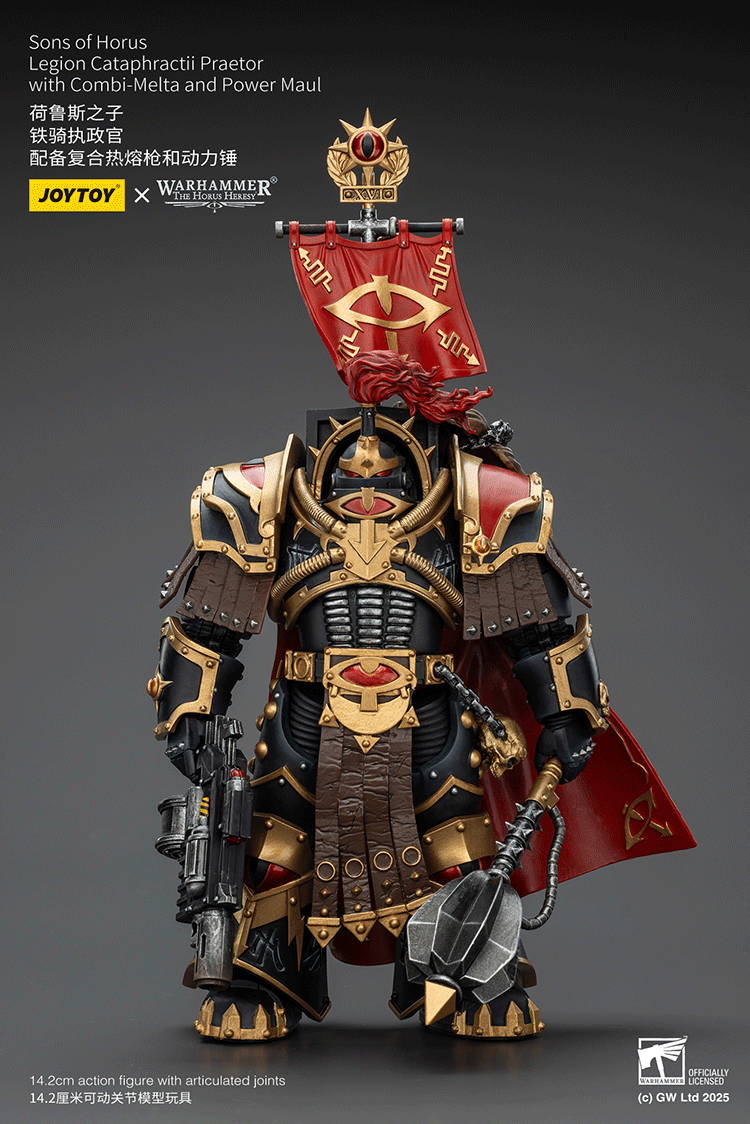 Sons of Horus Legion Cataphractii Praetor with Combi-Melta and Power Maul - view 2