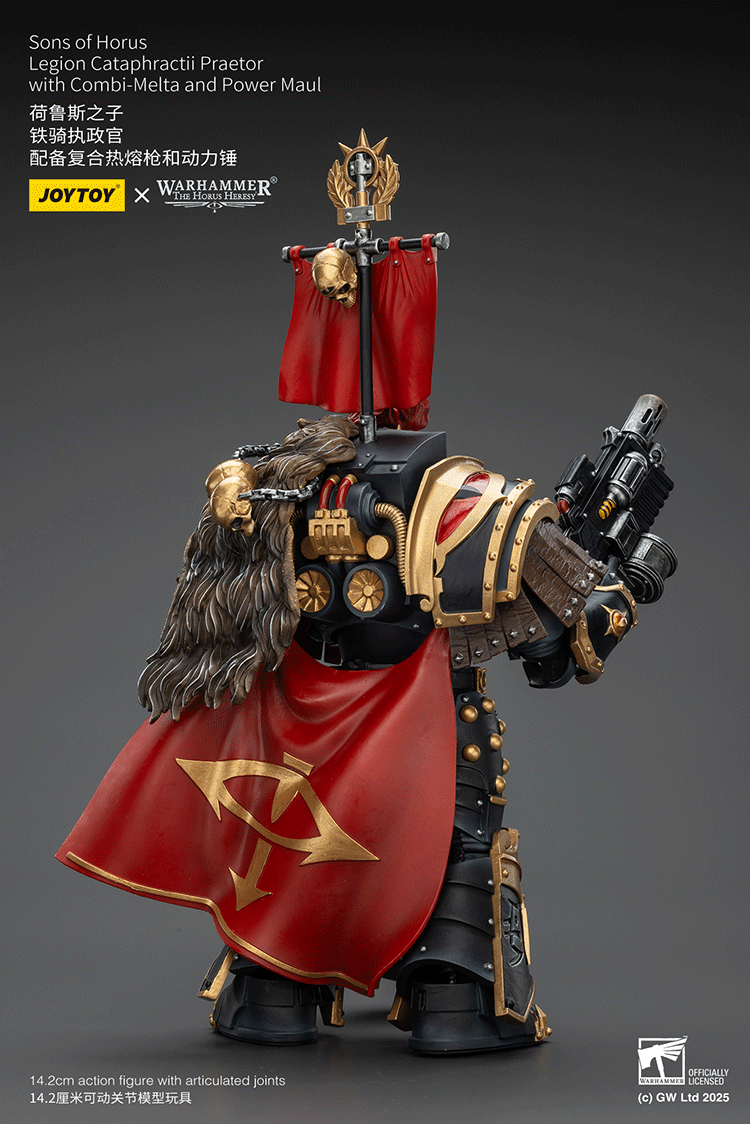 Sons of Horus Legion Cataphractii Praetor with Combi-Melta and Power Maul - view 4