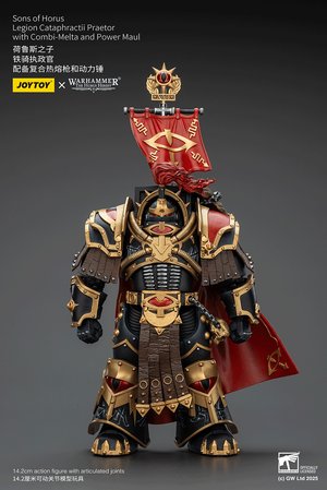 Sons of Horus Legion Cataphractii Praetor with Combi-Melta and Power Maul - Premium action figure - $76.99