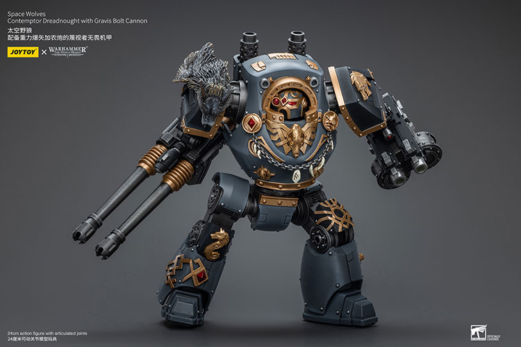 Space Wolves Contemptor Dreadnought with Gravis Bolt Cannon - view 10