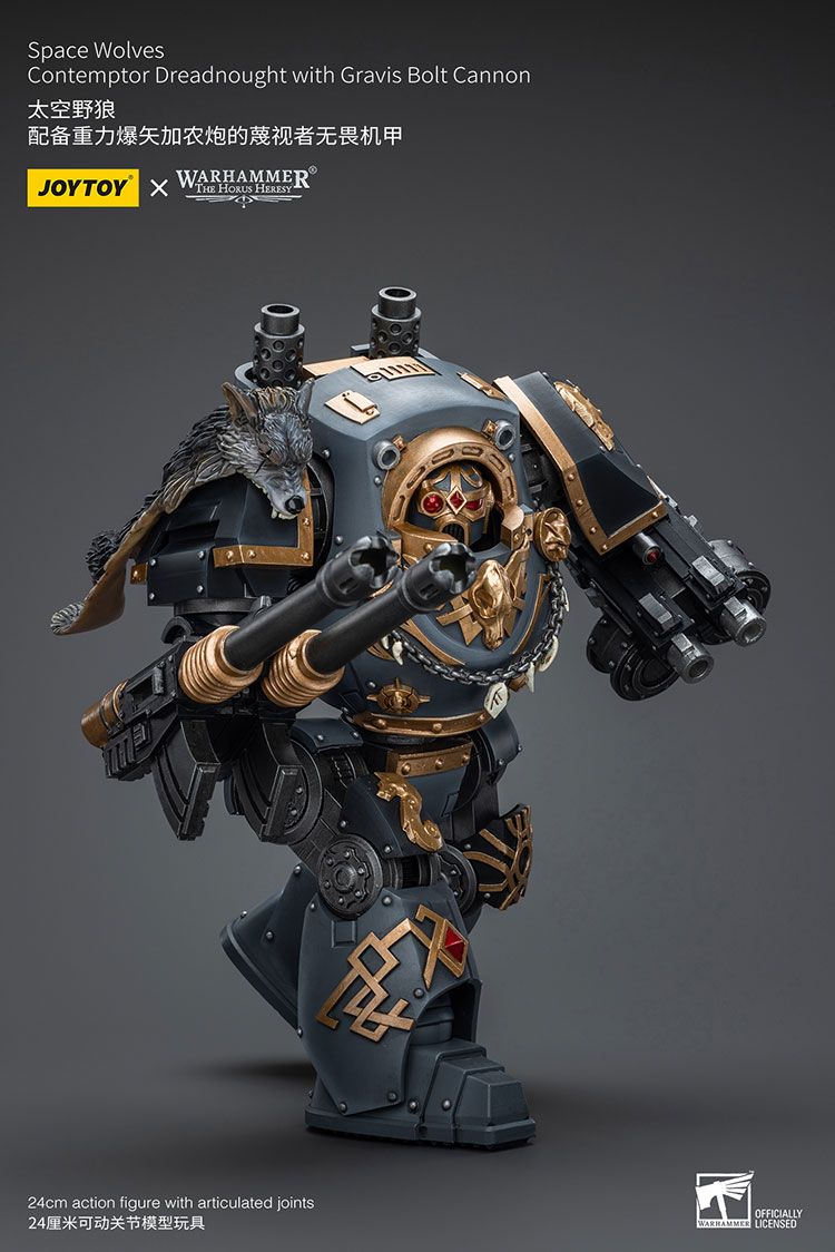 Space Wolves Contemptor Dreadnought with Gravis Bolt Cannon - view 8