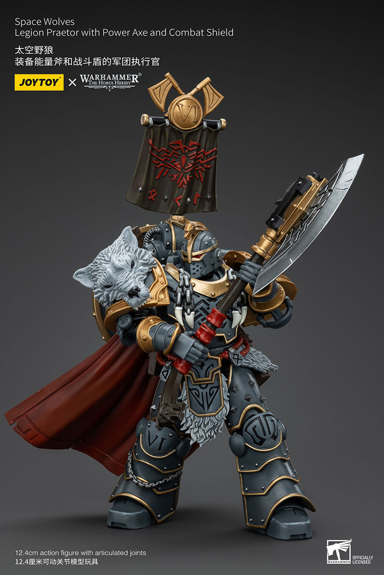 Space Wolves Legion Praetor with Power Axe and Combat Shield - view 6