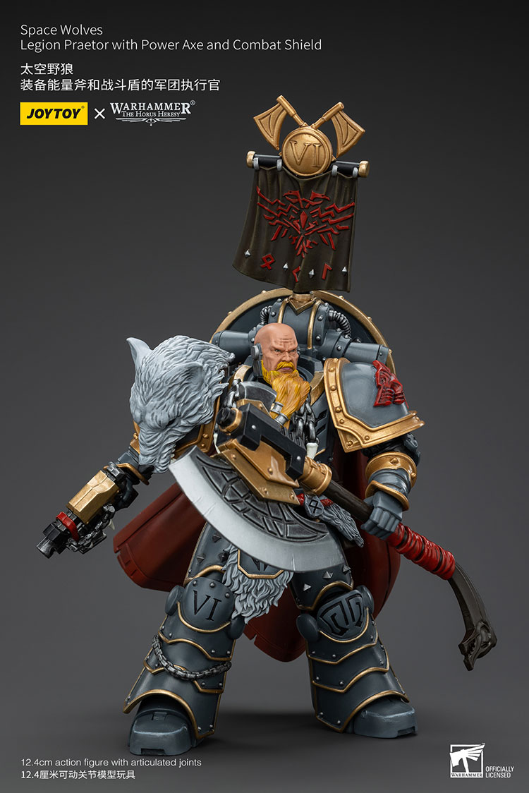 Space Wolves Legion Praetor with Power Axe and Combat Shield - view 8