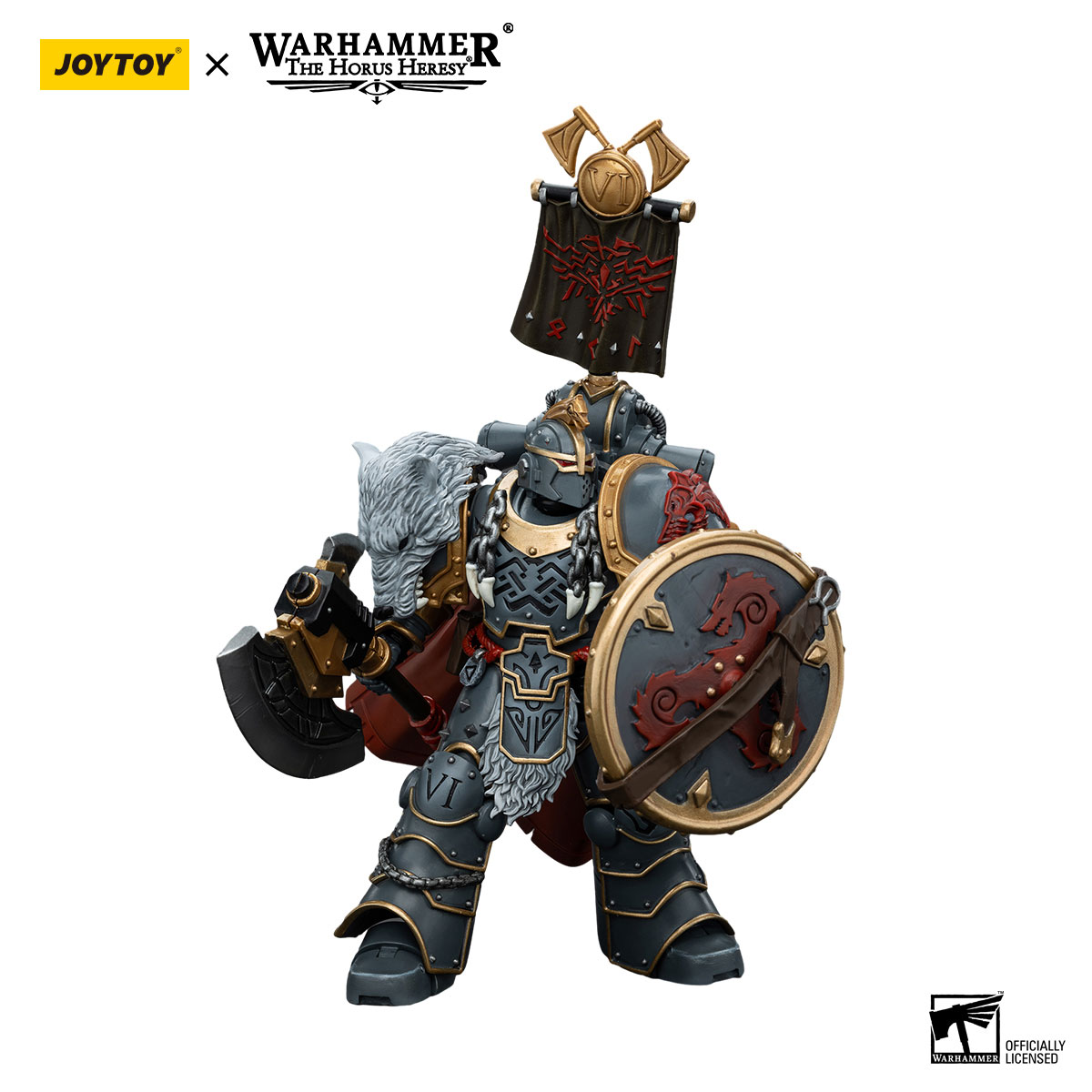 Space Wolves Legion Praetor with Power Axe and Combat Shield - view 13