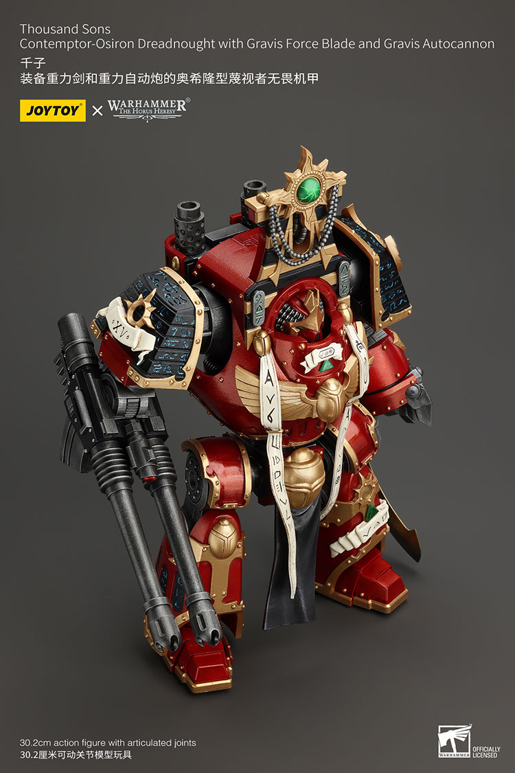 Thousand Sons Contemptor-Osiron Dreadnought With Gravis Force Blade And Gravis Autocannon - view 10