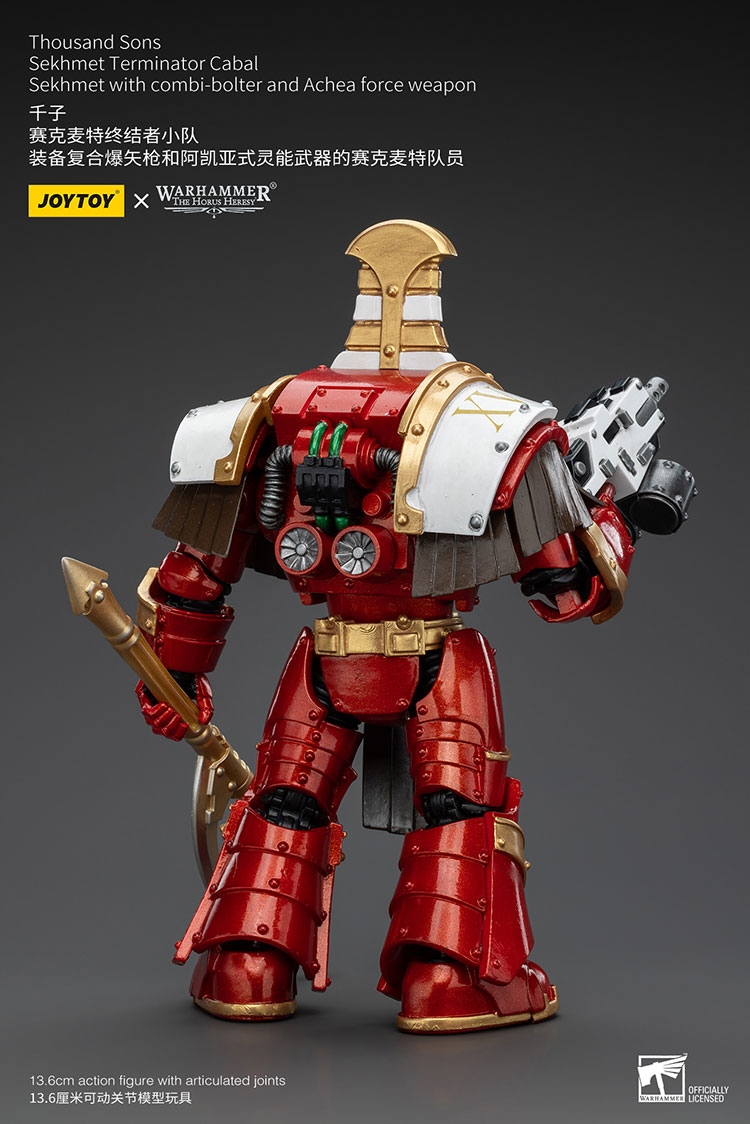 Thousand Sons Sekhmet Terminator Cabal Sekhmet With Combi-Bolter And Achea Force Weapon - view 2