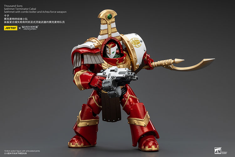 Thousand Sons Sekhmet Terminator Cabal Sekhmet With Combi-Bolter And Achea Force Weapon - view 5