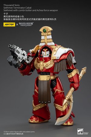 Thousand Sons Sekhmet Terminator Cabal Sekhmet With Combi-Bolter And Achea Force Weapon - Premium action figure - $46.99