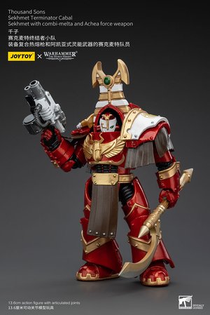 Thousand Sons Sekhmet Terminator Cabal Sekhmet With Combi-Melta And Achea Force Weapon - Premium action figure - $46.99