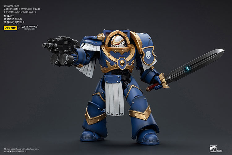 Ultramarines Cataphractii Terminator Squad Sergeant with Power Sword - view 4