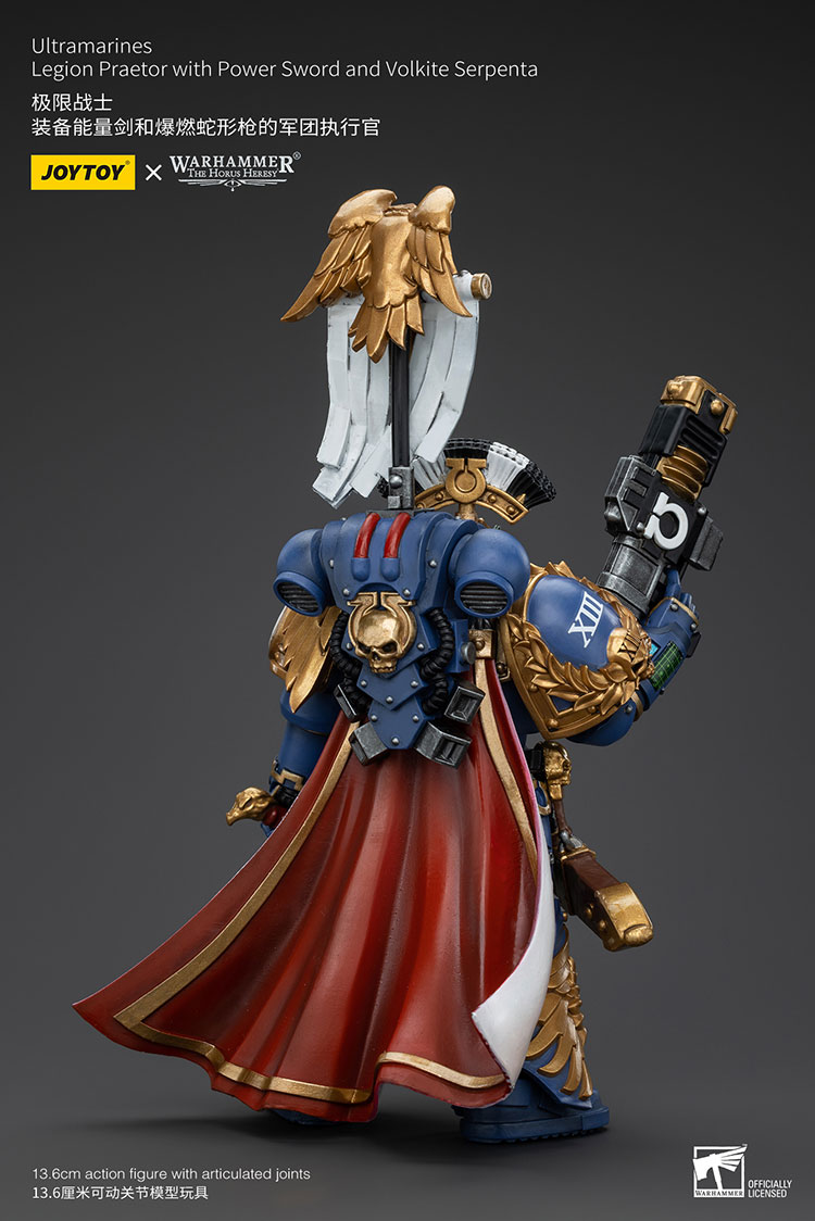 Ultramarines Legion Praetor with Power Sword and Volkite Serpenta - view 3