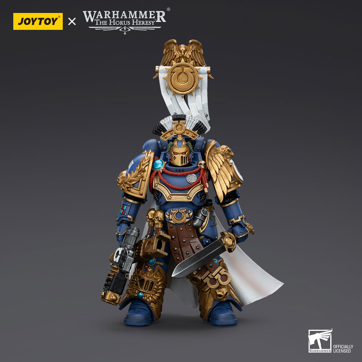 Ultramarines Legion Praetor with Power Sword and Volkite Serpenta - view 10