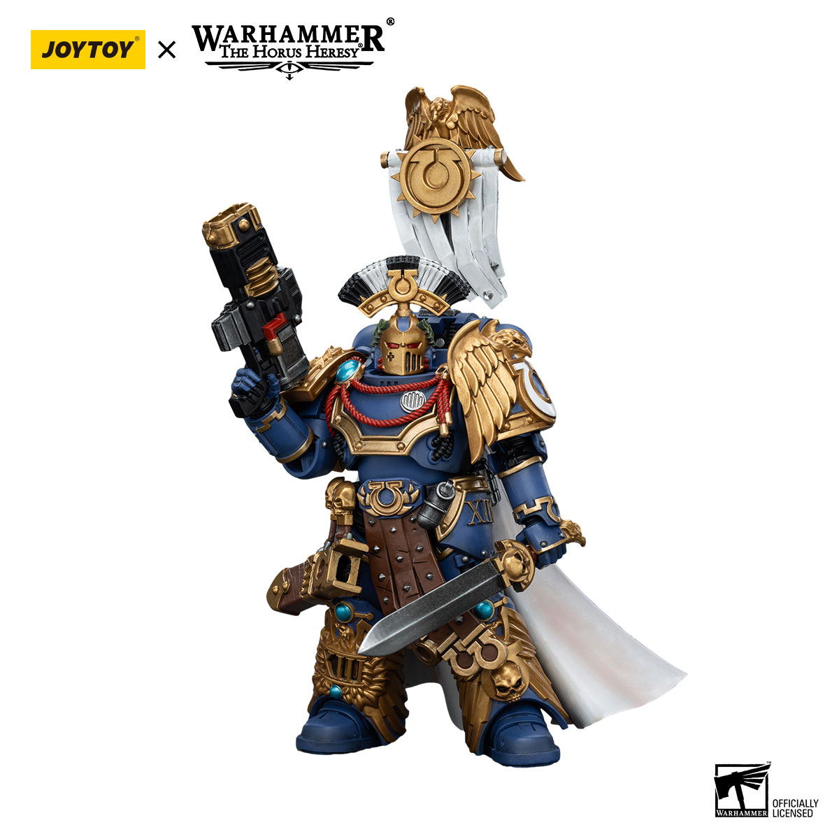 Ultramarines Legion Praetor with Power Sword and Volkite Serpenta - view 11