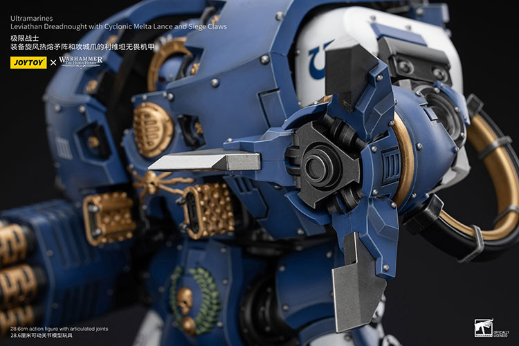 Ultramarines Leviathan Dreadnought with Cyclonic Melta Lance And Siege Claws - view 10